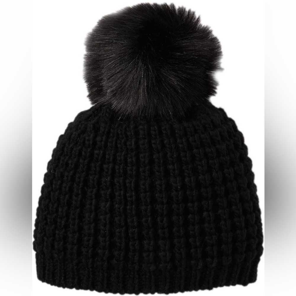 🆕 Kyi Kyi Faux Fur Pompom Classic Beanie